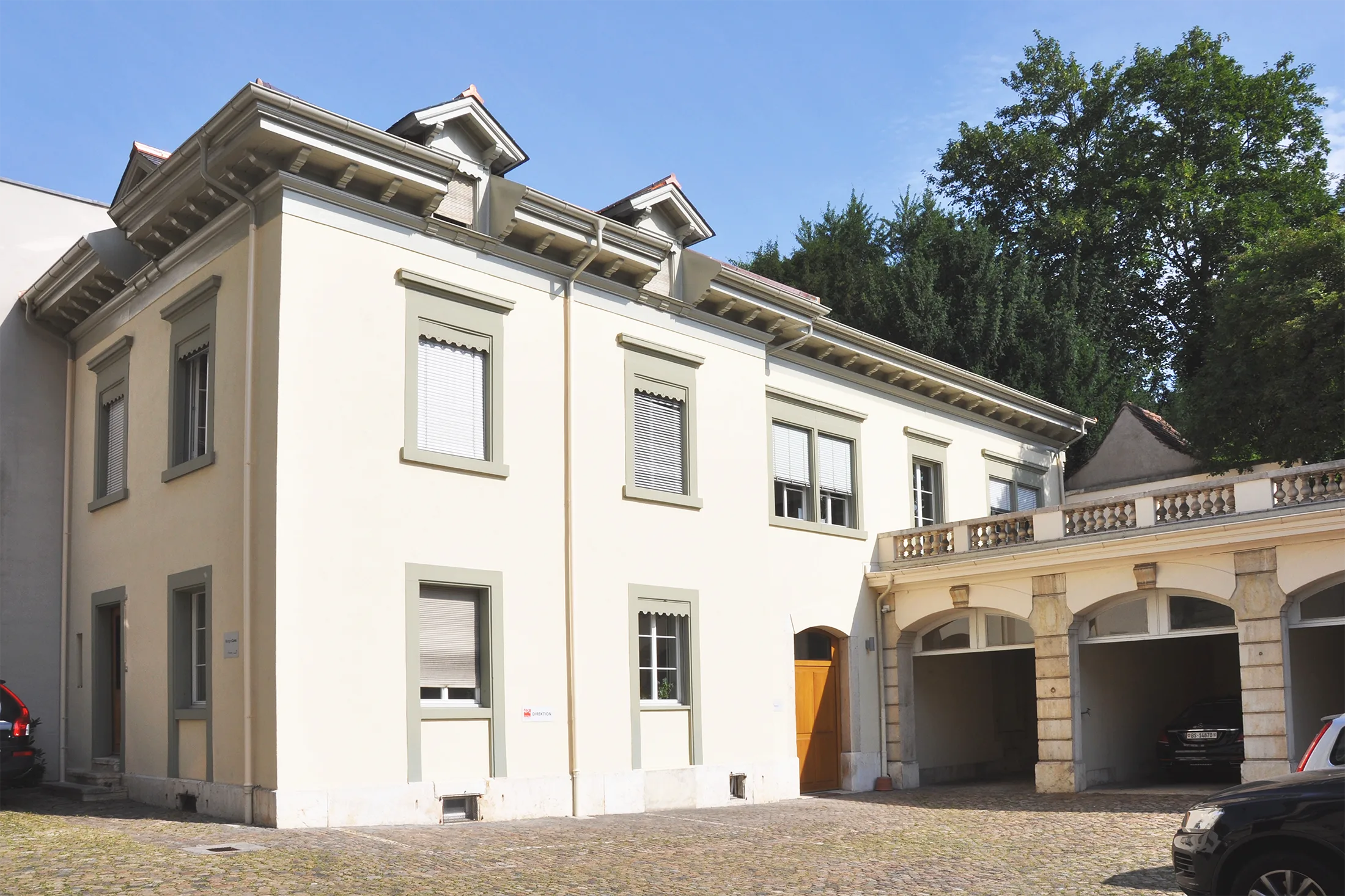 Denkmalgeschütztes Hinterhaus in der Innenstadt von Basel