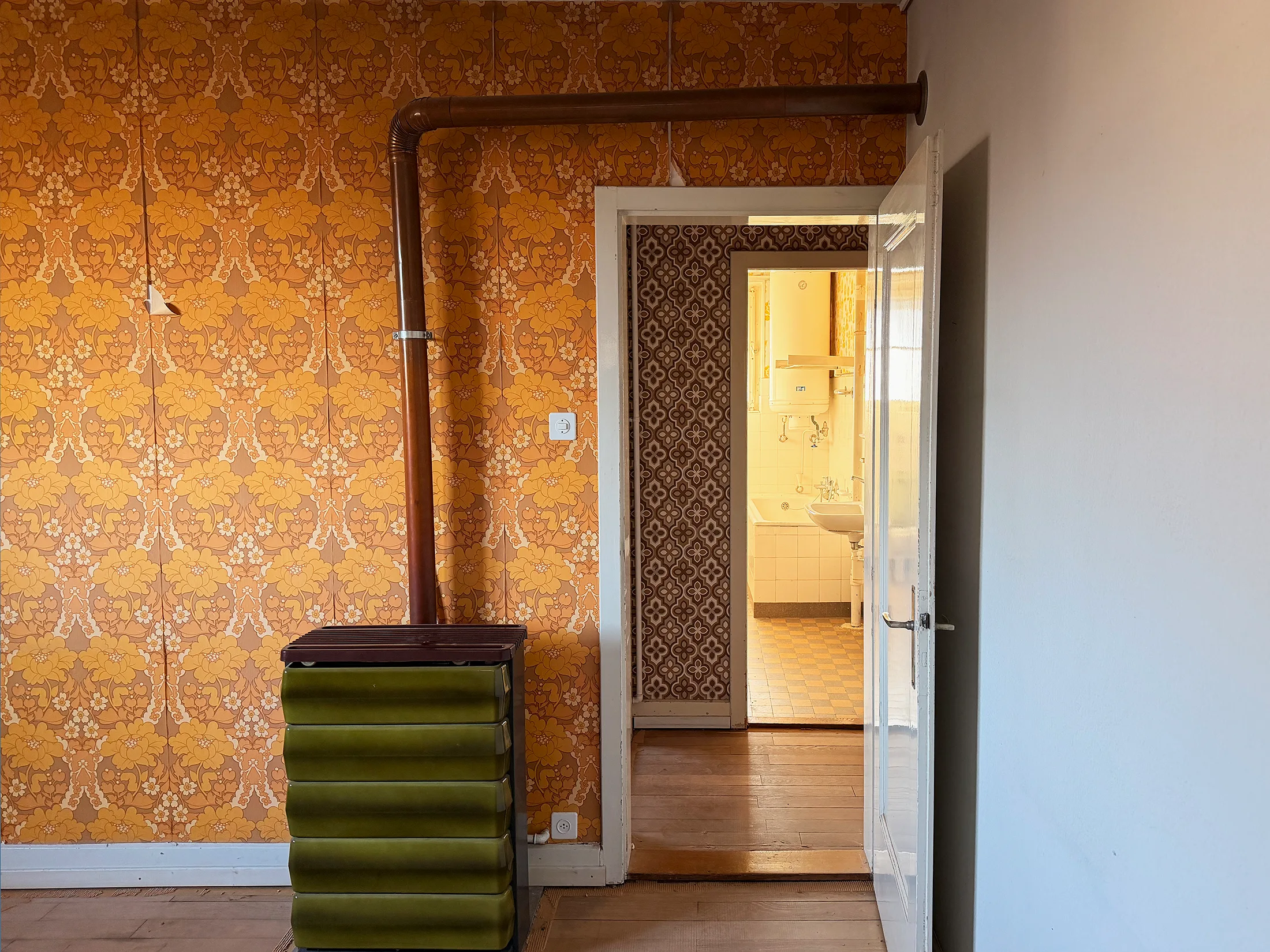 Wohnung mit alten Gasöfen